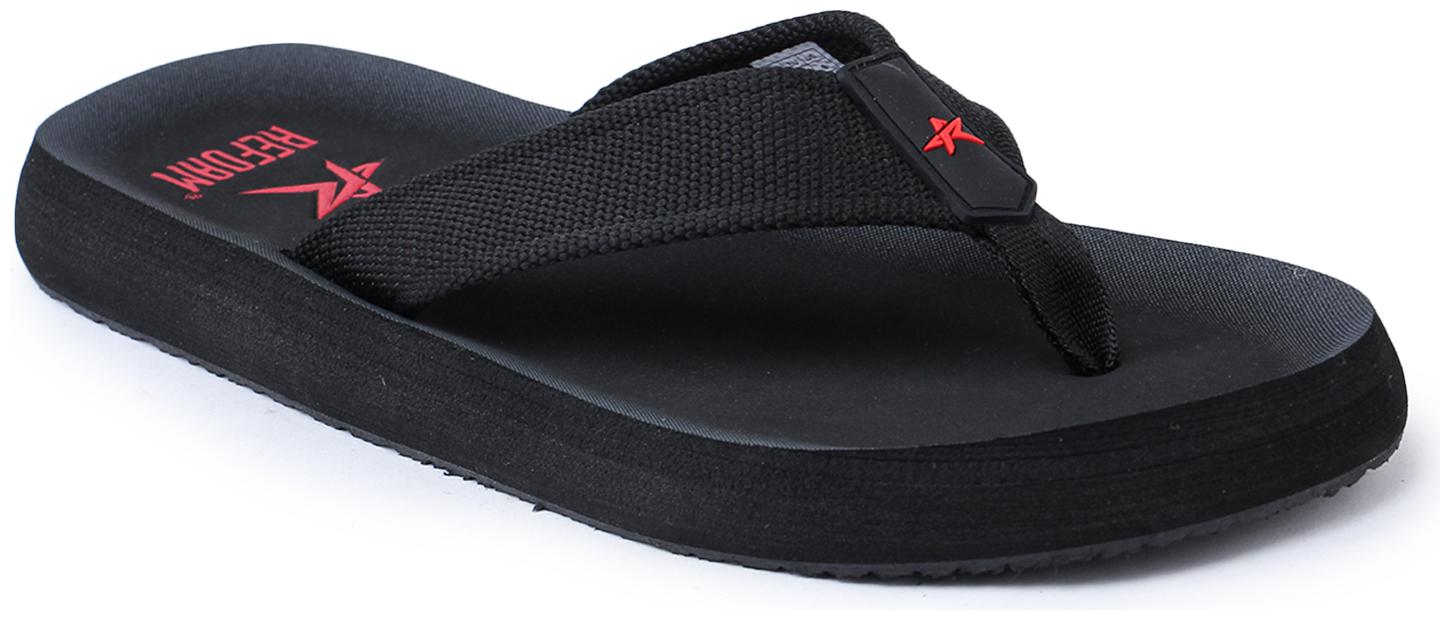 

REFOAM Men Black Indoor Slippers - 1 Pair