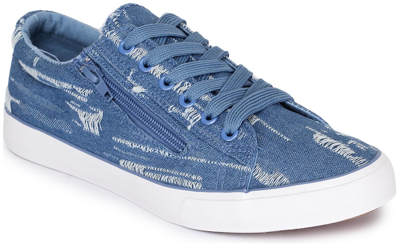

REFOAM Men Blue Denim Casual Shoes