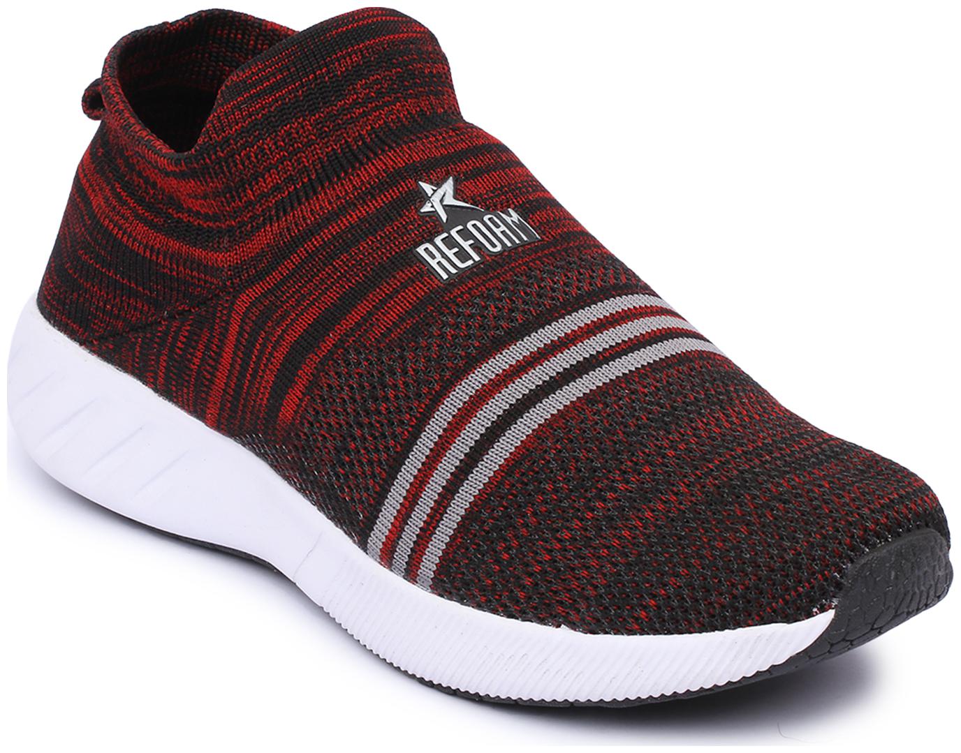 

REFOAM Men Walking Shoes ( Black Red )
