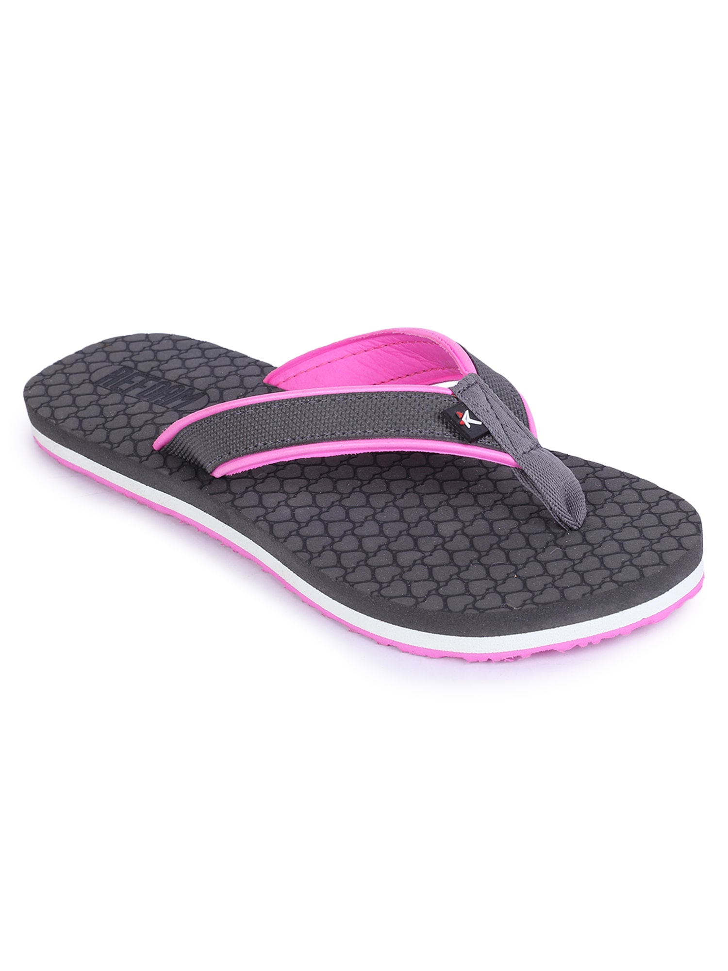 

REFOAM Women Gray Pink Fabric Casual Slipper