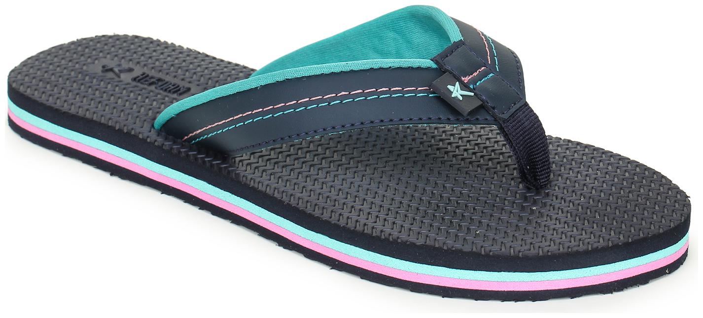 

REFOAM Women s Navy Textile Slip On Casual Slipper