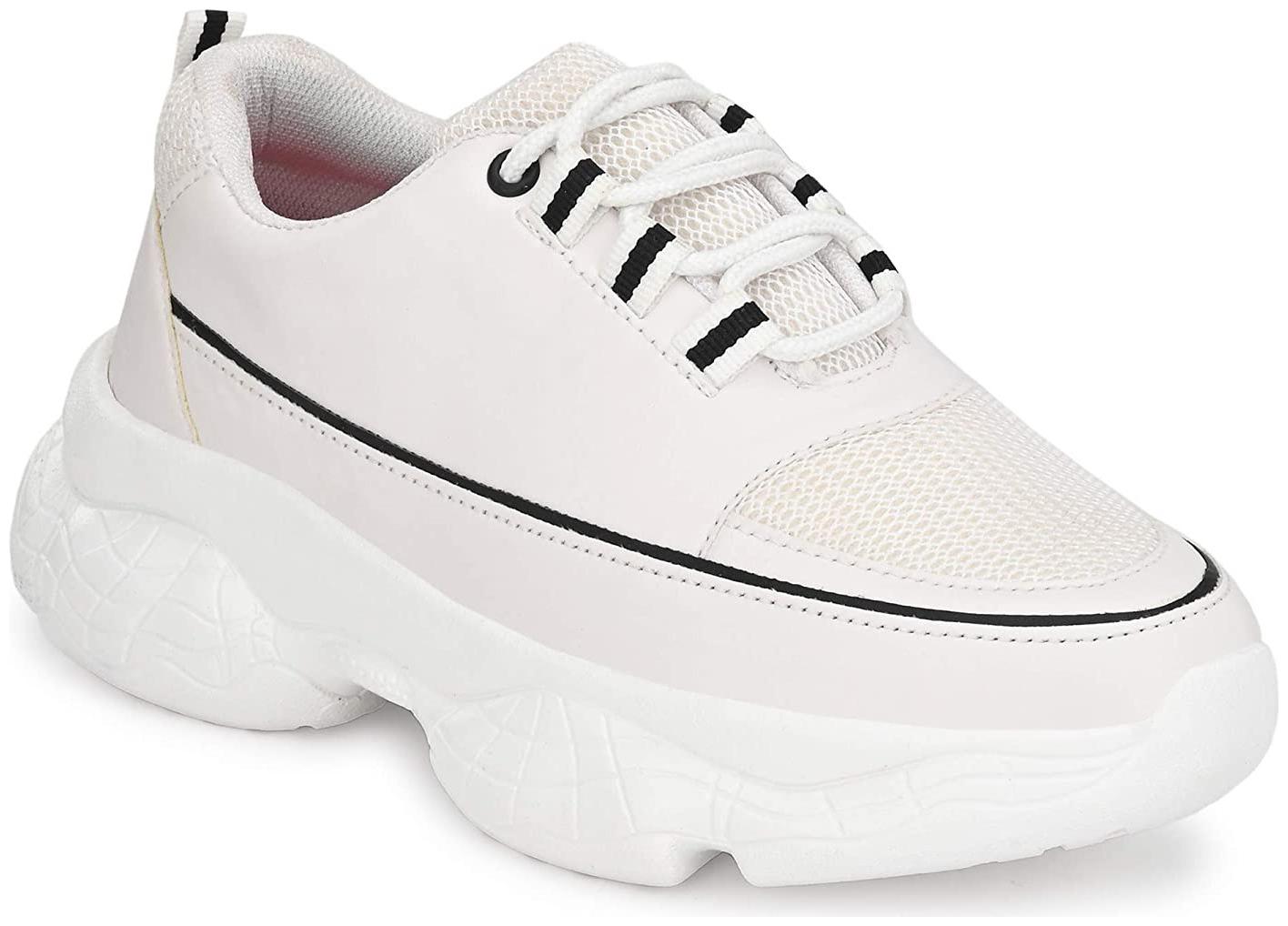 

REFORCE Women White Sneakers