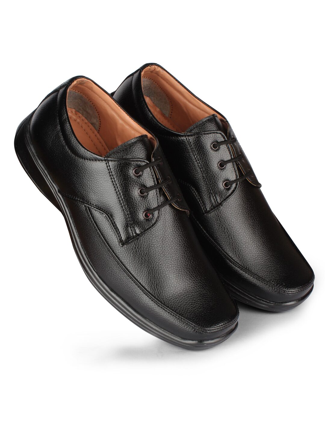 

Rexler Men Black Derby Formal Shoes - REXLER AS 01 BLK