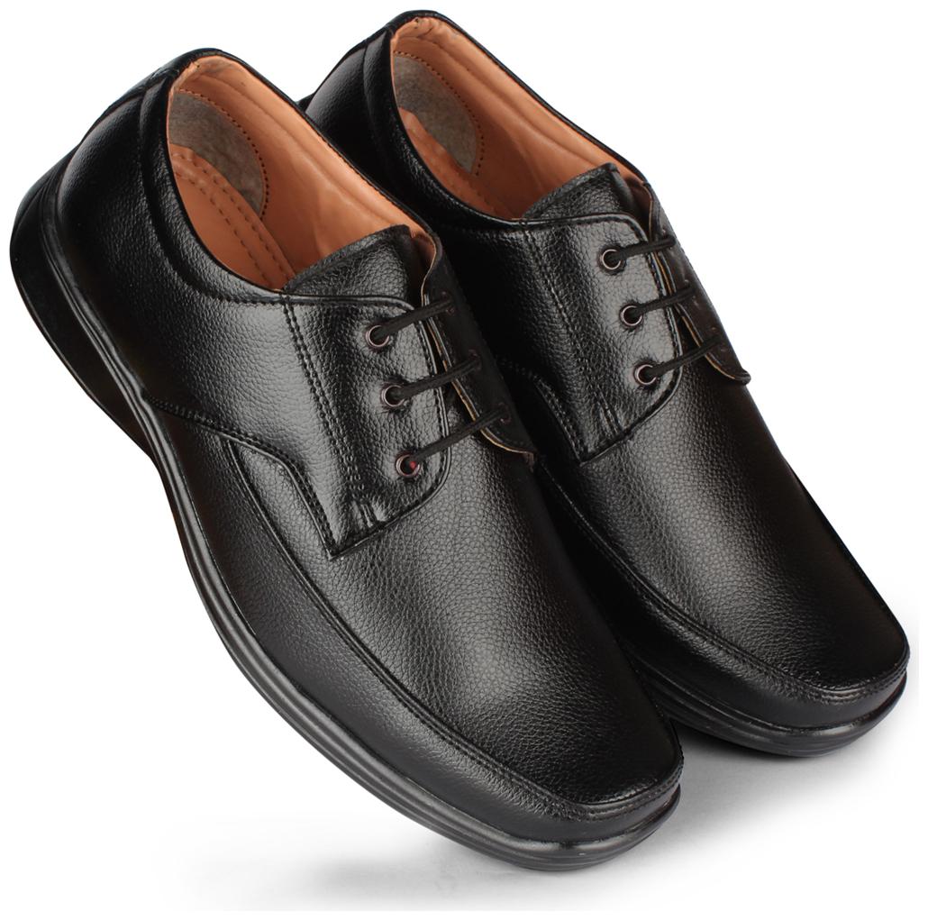 

Rexler Men Black Derby Formal Shoes - REXLER AS 01 BLK