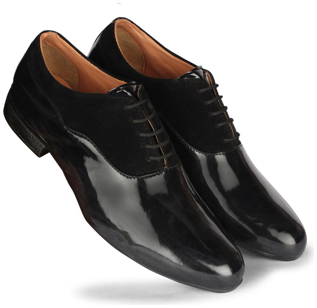 

Rexler Men Black Derby Formal Shoes - REXLER PW BLK