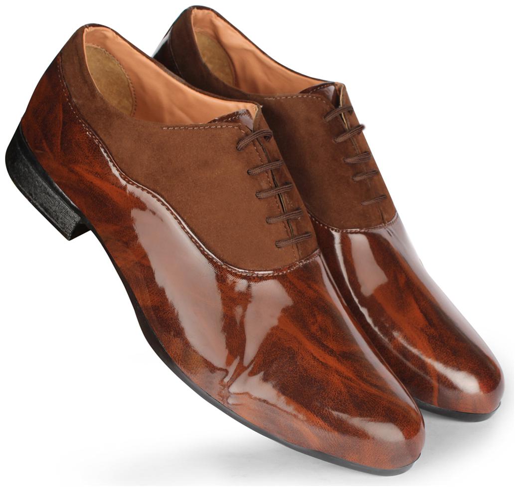 

Rexler Men Brown Derby Formal Shoes - REXLER PW BRN