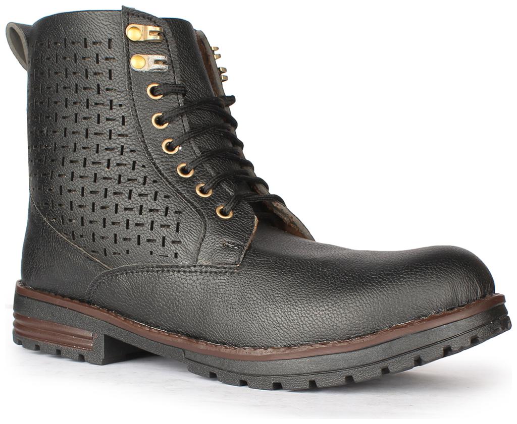 

Rexler Men Black Ankle Boots - REXLER BOOT BLK
