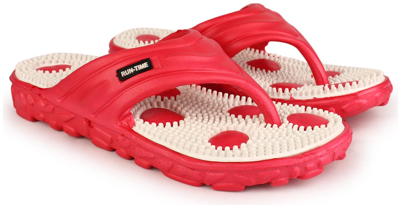 

Richale Men White Red Diabetic Orthopaedic Slippers - 1 Pair