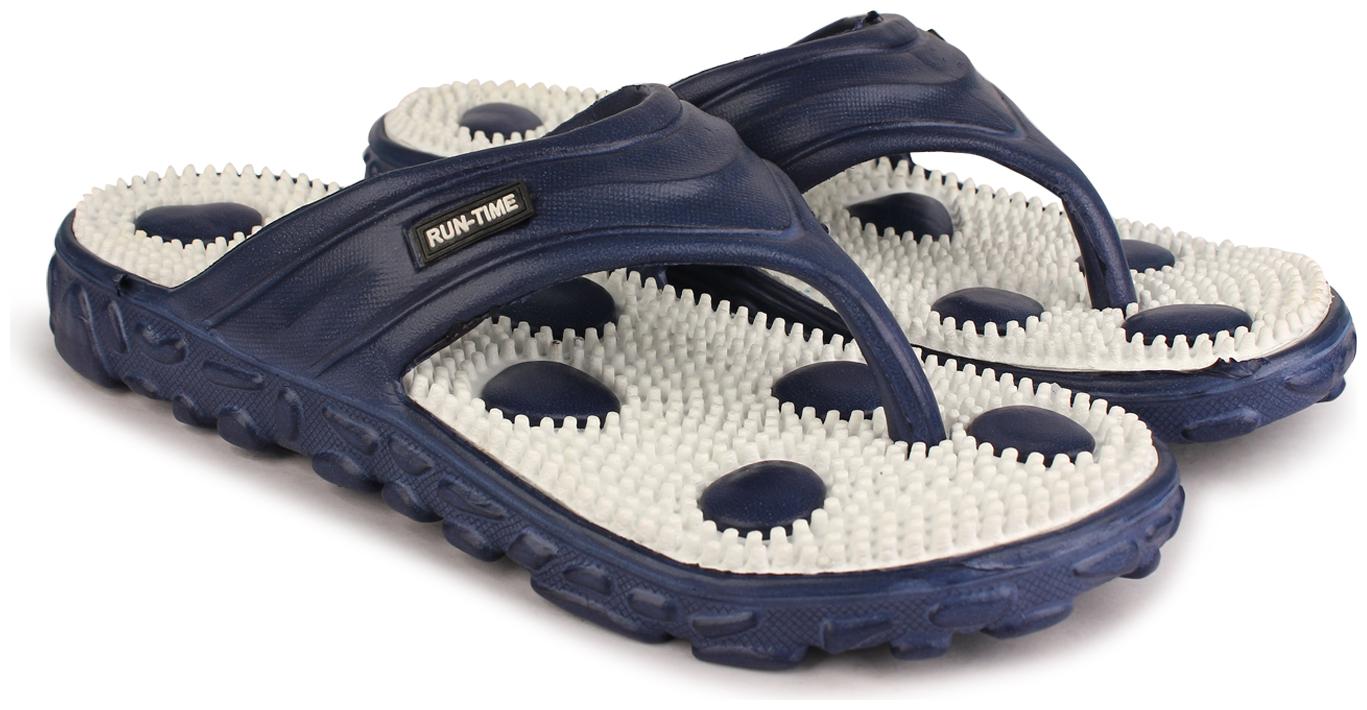 

Richale Men White Blue Diabetic Orthopaedic Slippers - 1 Pair