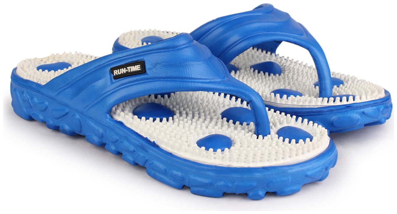 

Richale Men White Blue Diabetic Orthopaedic Slippers - 1 Pair