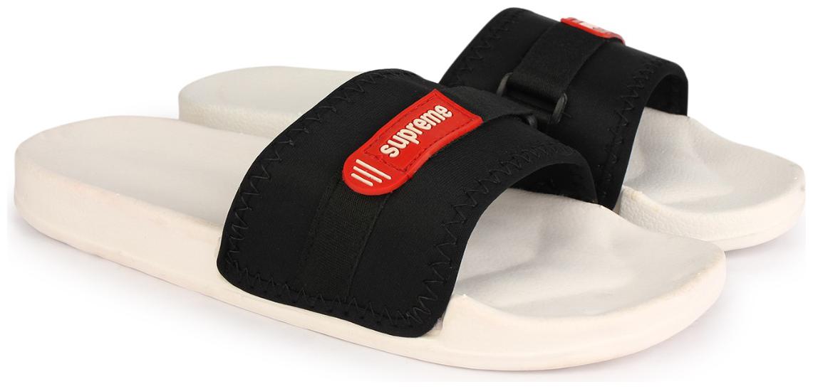 

Richale Men White Black Flip-Flops - 1 Pair
