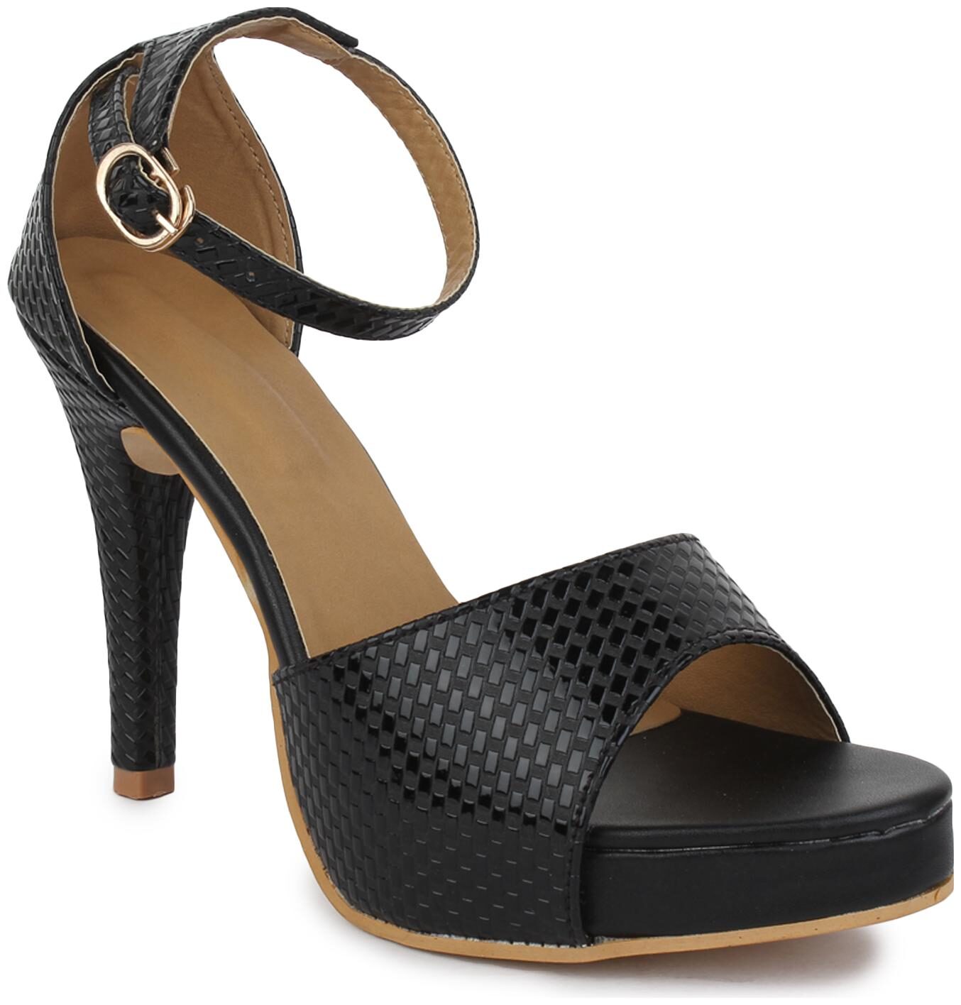 

RIMBOLL Women Black Heeled Sandals