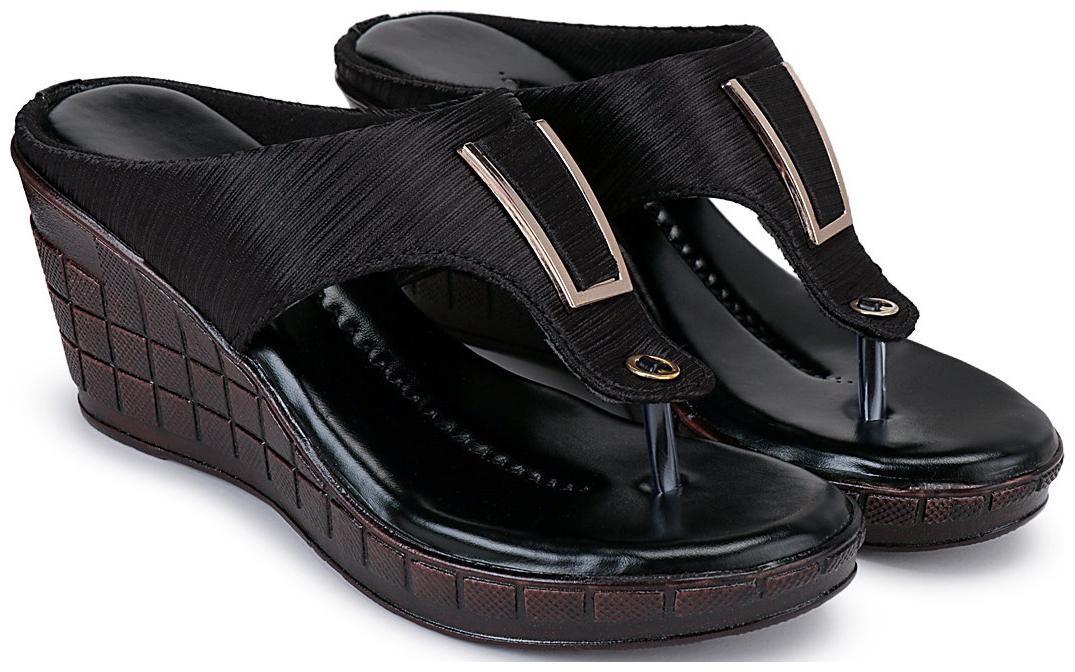 

RIMBOLL Women Black Wedges