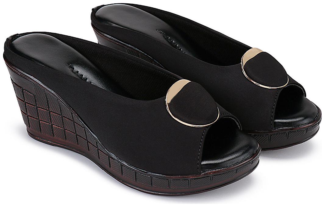 

RIMBOLL Women Black Wedges