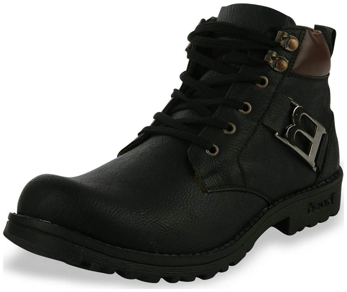 

ROBBOX Men Black Ankle Boots - MEN S CASUAL SHOES - 007BOOT BLACK 6