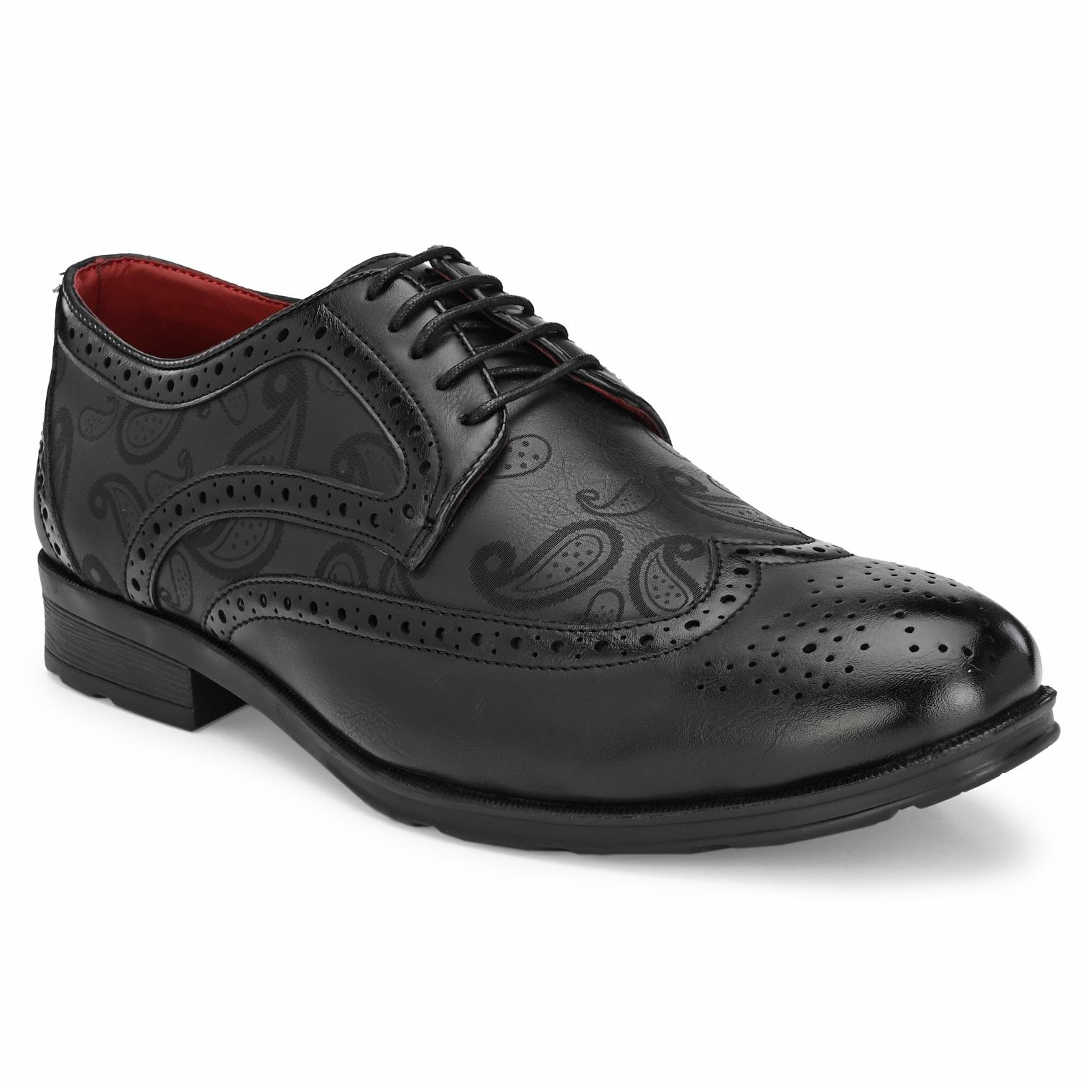 

Rodolfo Darrell Men Black Derby Formal Shoes - RDPK0121-BLACK