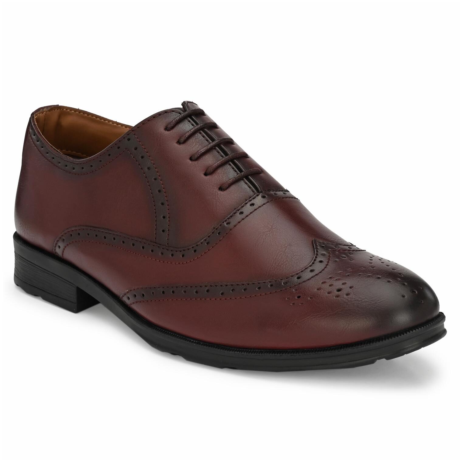 

Rodolfo Darrell Men Maroon Oxford Formal Shoes - RDPK0120-BURGUNDY