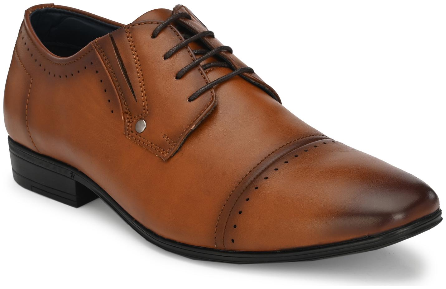 

Rodolfo Darrell Men Tan Derby Formal Shoes - RDPK0130-TAN