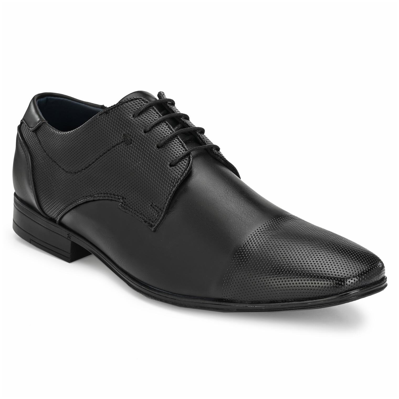 

Rodolfo Darrell Men Black Derby Formal Shoes - RDPK0133-BLACK