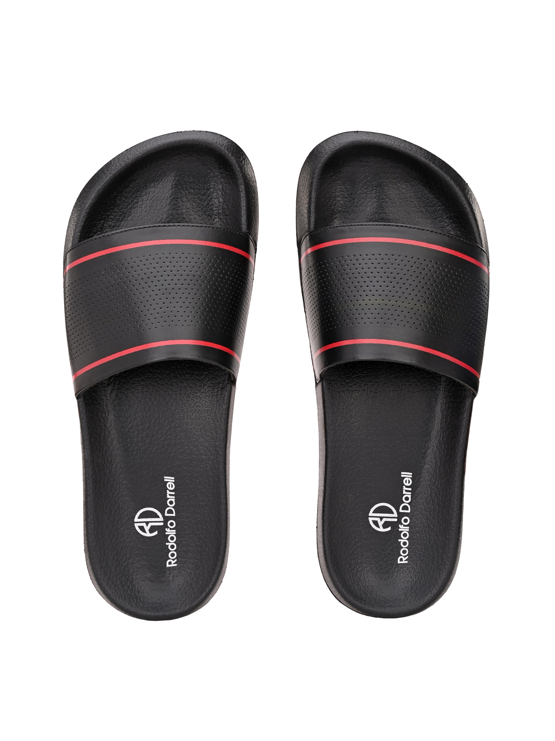 

Rodolfo Darrell Men Black Sliders - 1 Pair