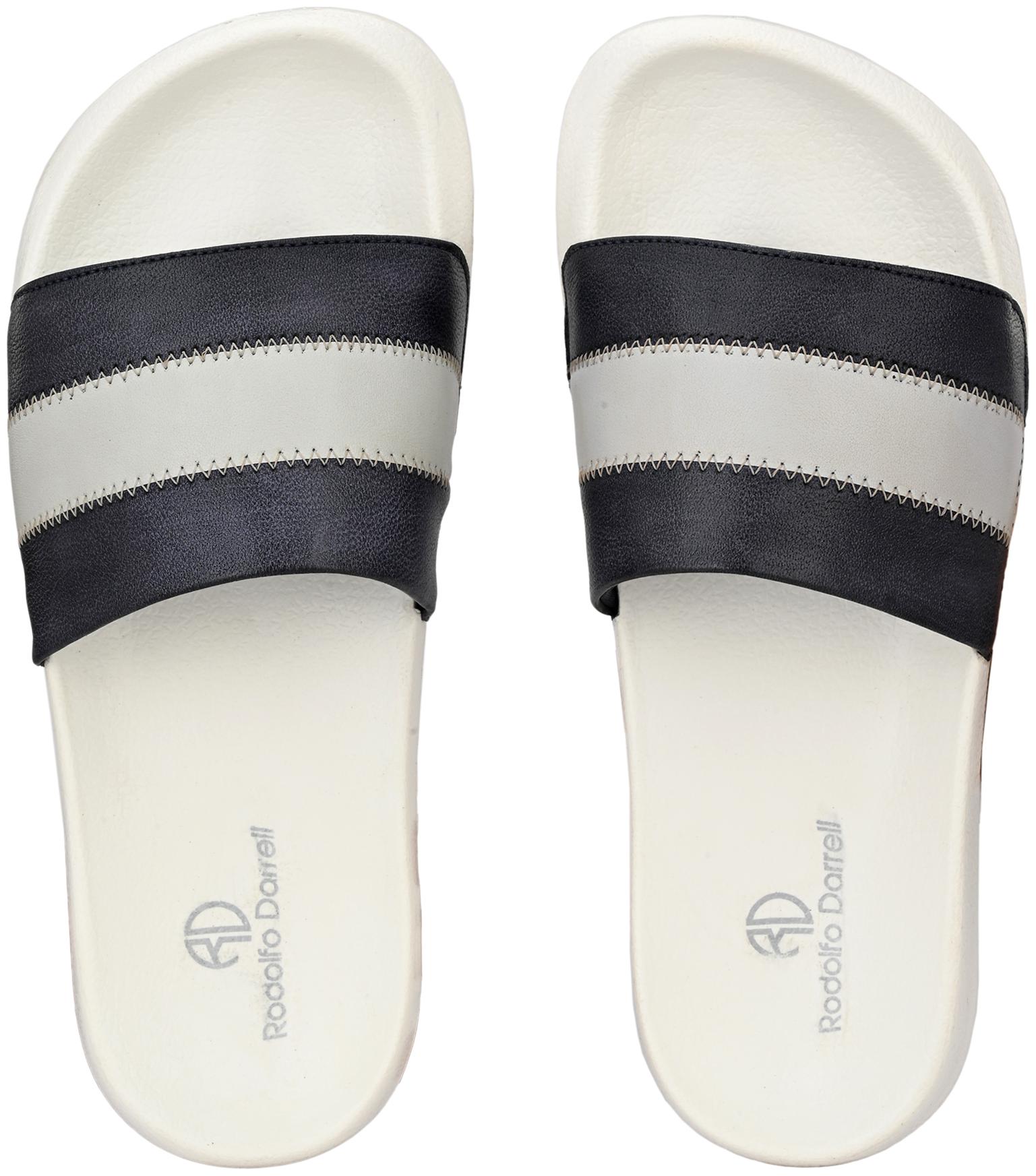 

Rodolfo Darrell Men White Sliders - 1 Pair