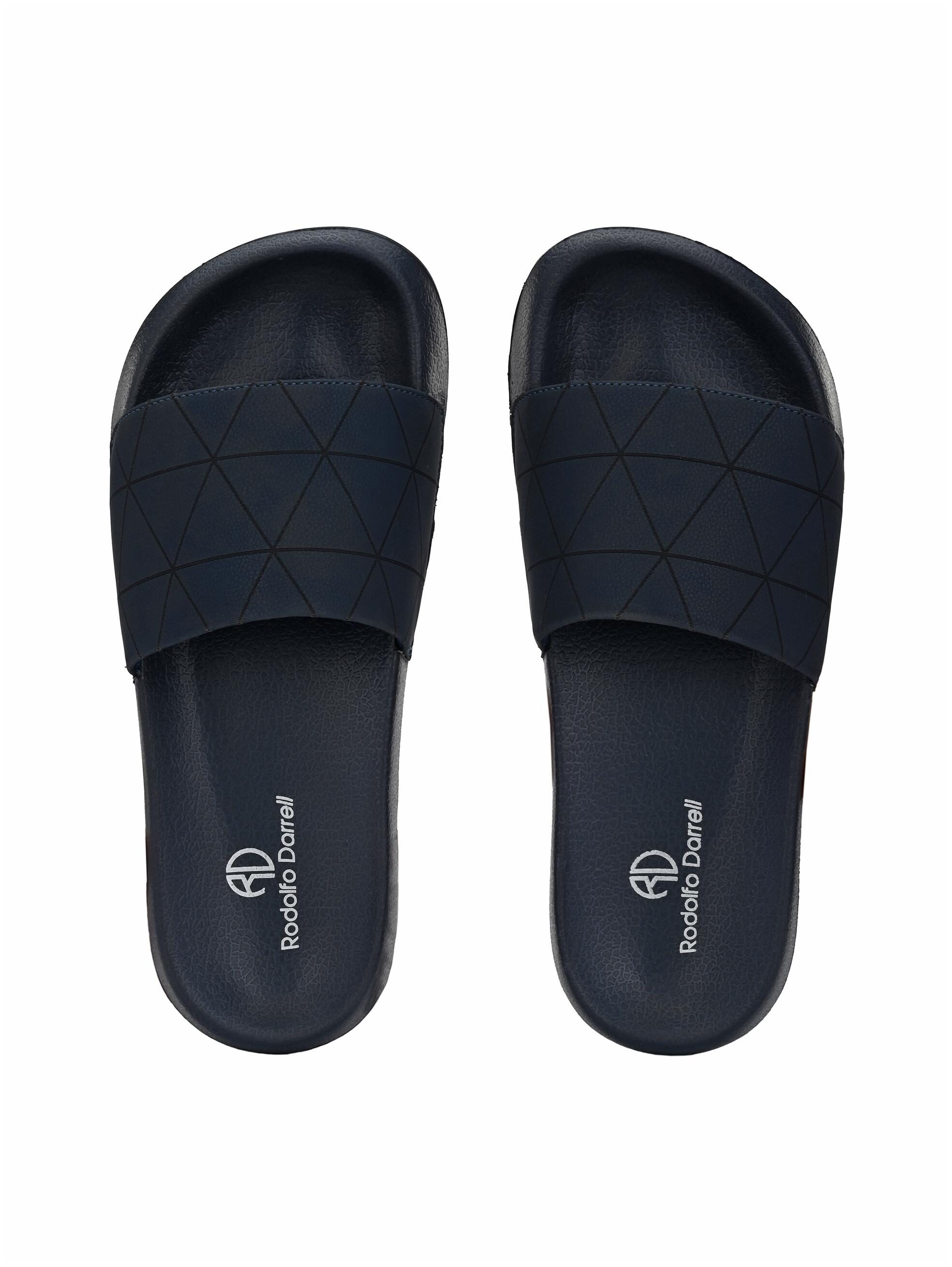 

Rodolfo Darrell Men Navy Blue Sliders - 1 Pair