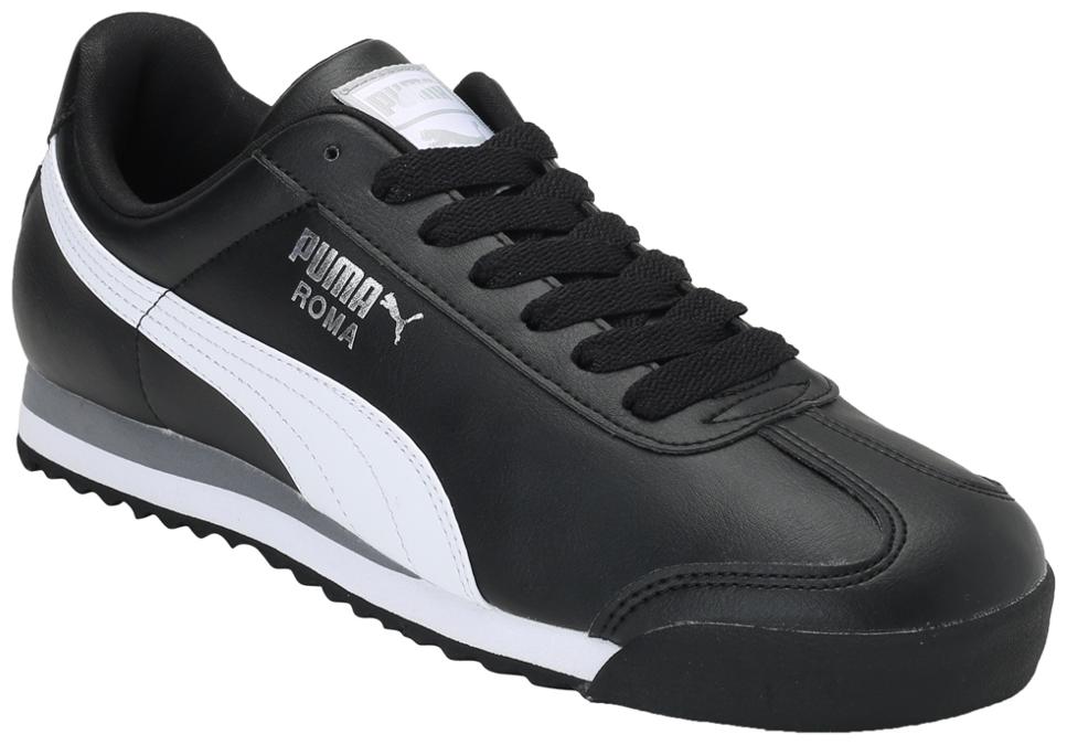 puma roma shoes black