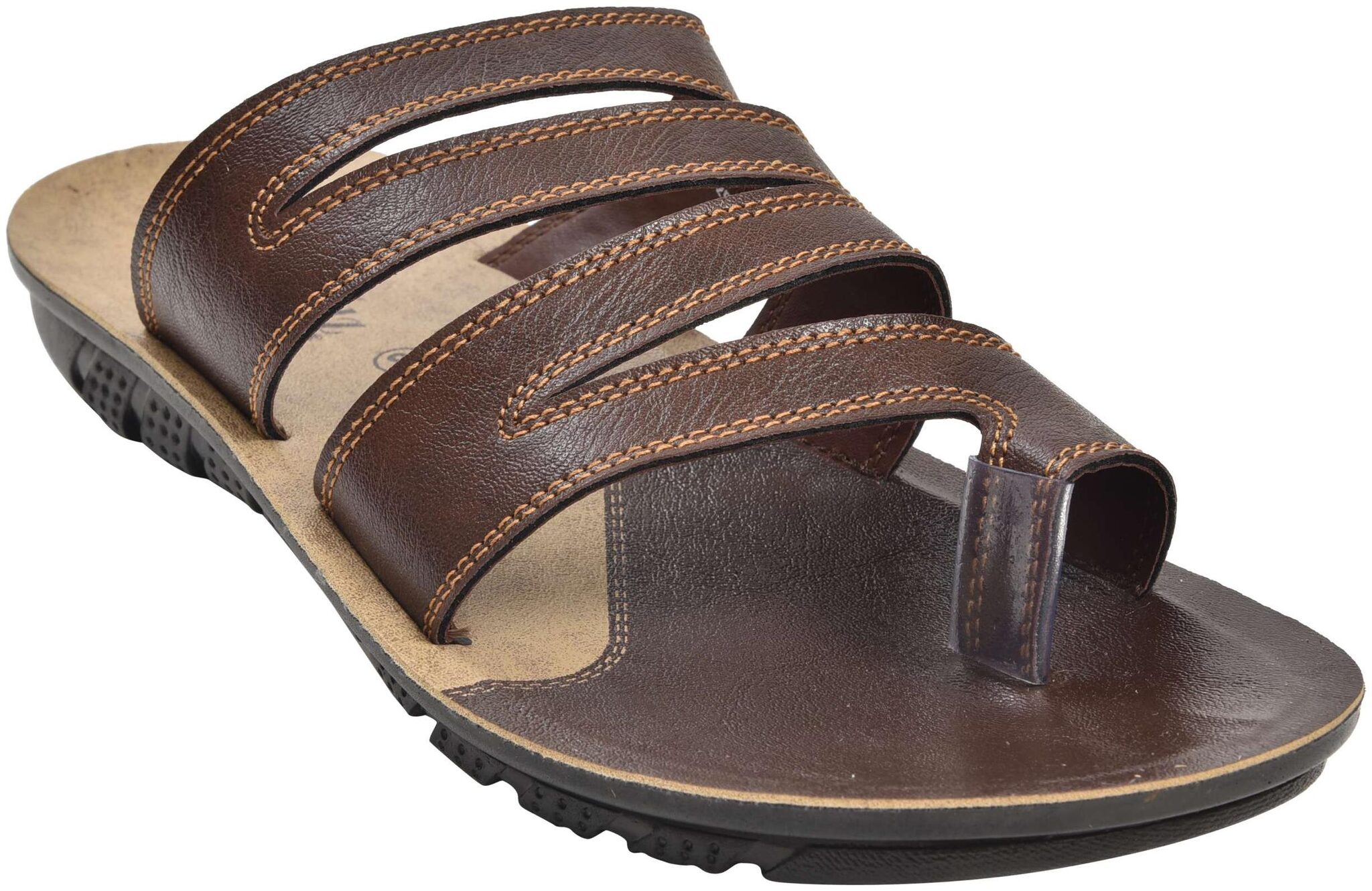 

Ajanta Men Brown Flip-Flops - 1 Pair