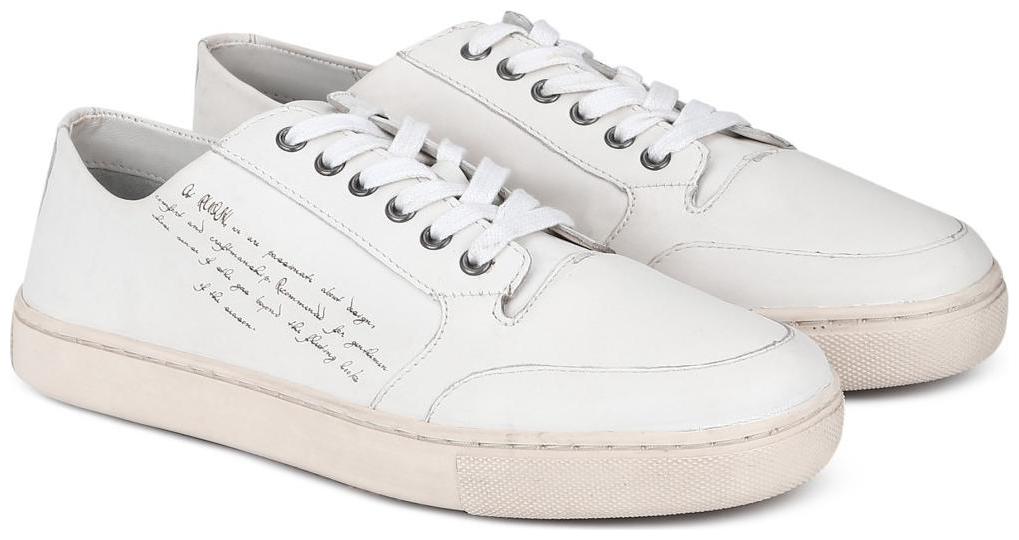 

Ruosh Men White Slip-On Sneakers - 1241144090