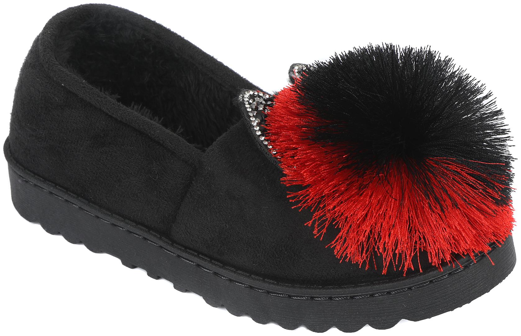 

RUSHERS Women Black Open Toe Flats