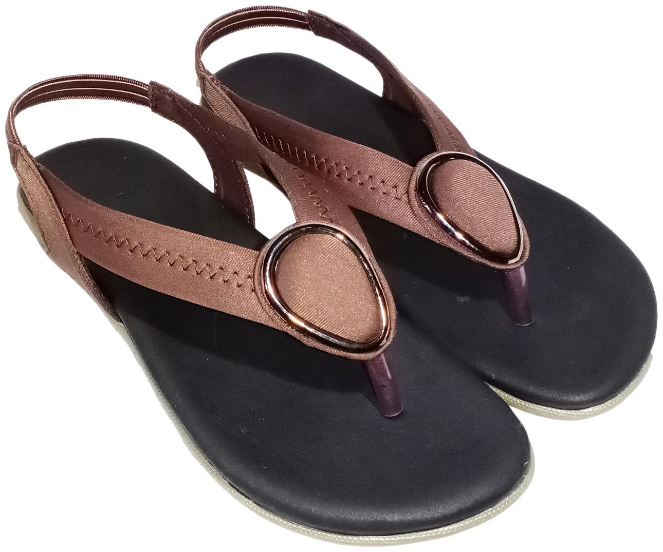 

Saanvishubh Women Brown Sandals