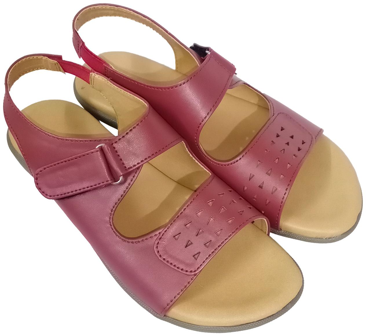 

Saanvishubh Women Maroon Sandals