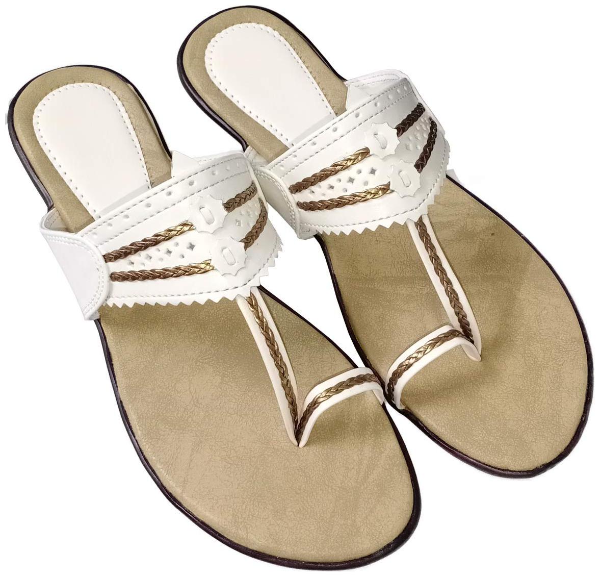 

Saanvishubh Women White One Toe Flats