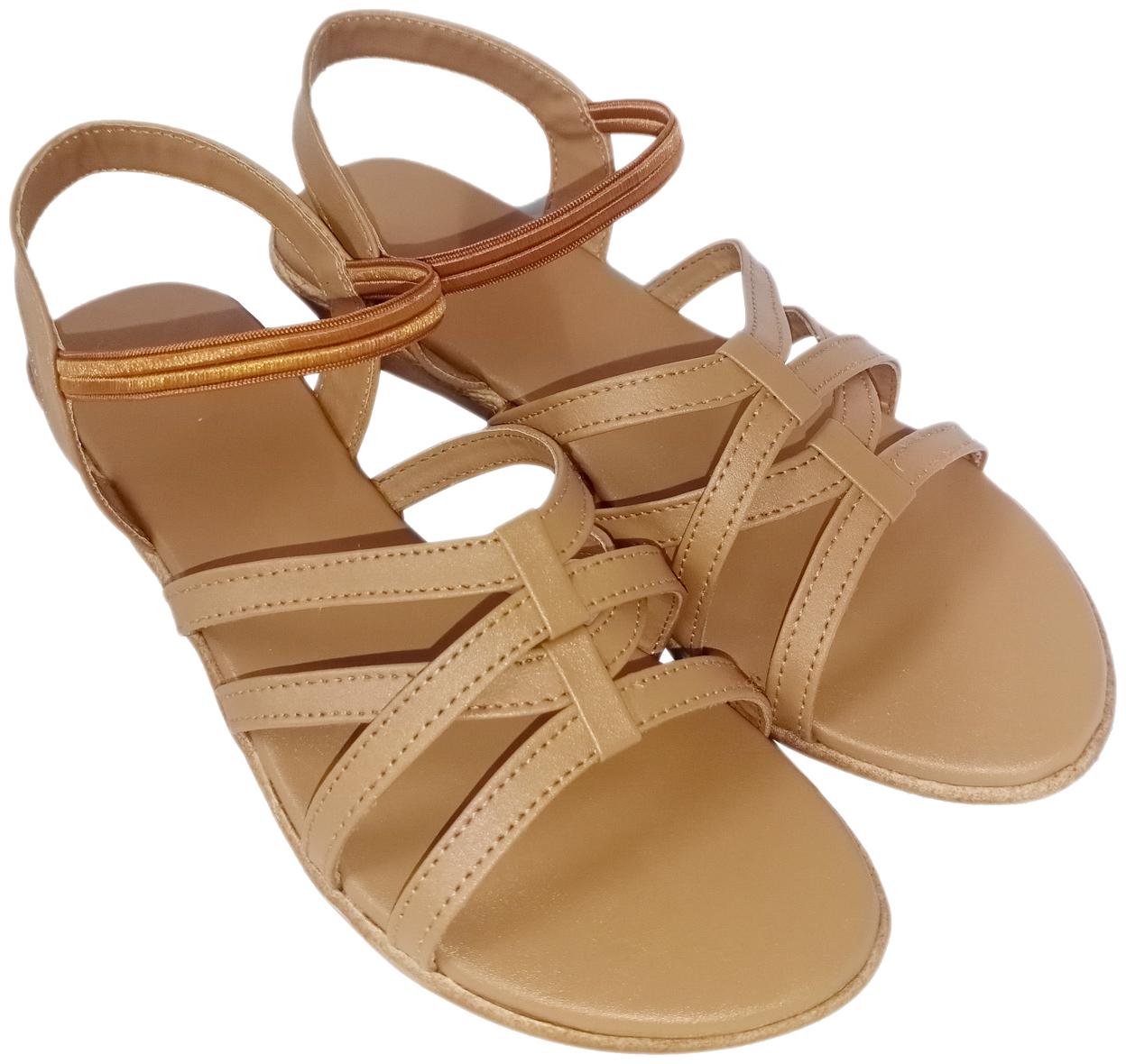 

Saanvishubh Women Beige Sandals
