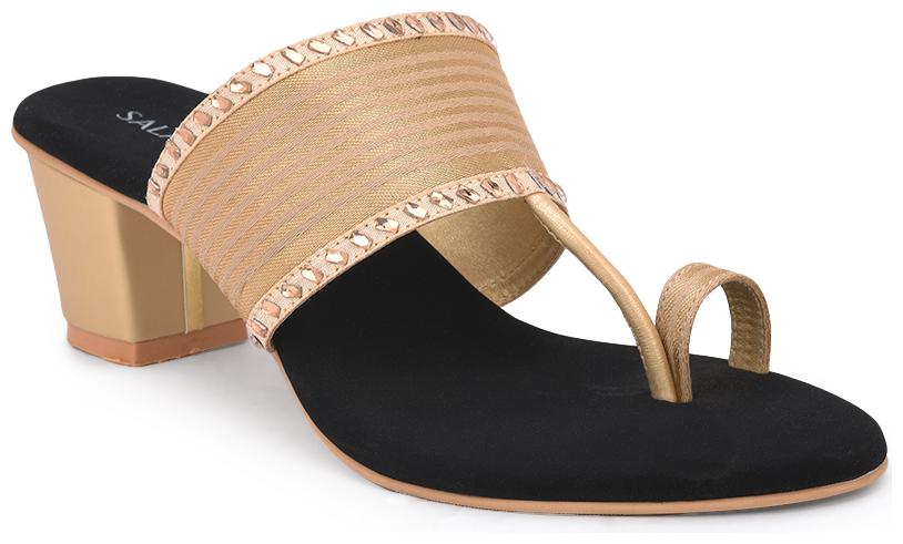 

SALARIO Women Gold Pumps