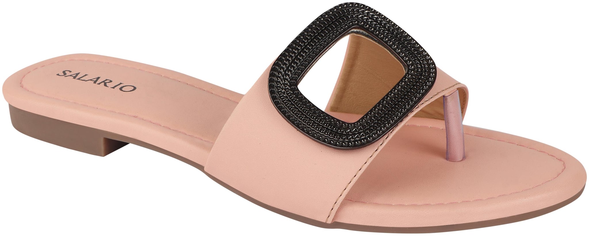 

SALARIO Women Nude Open Toe Flats