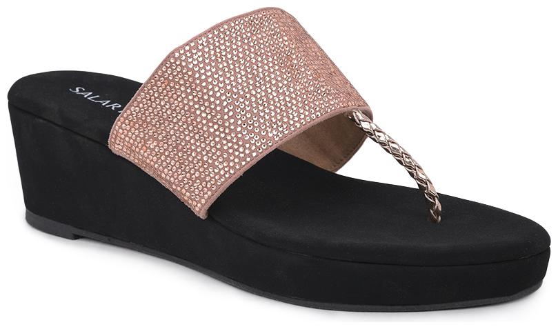

SALARIO Rose Gold Wedges For Women