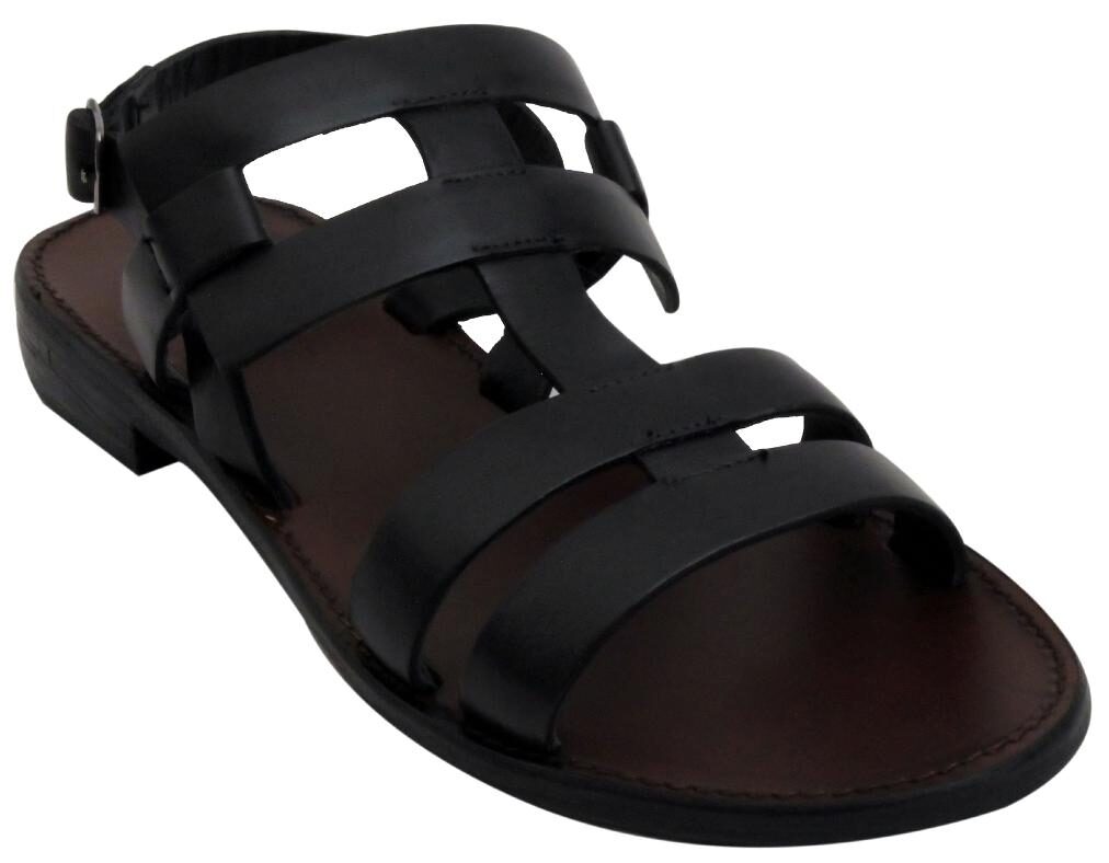 

Salt N Pepper zed Black Real Leather Women Casual Sandal