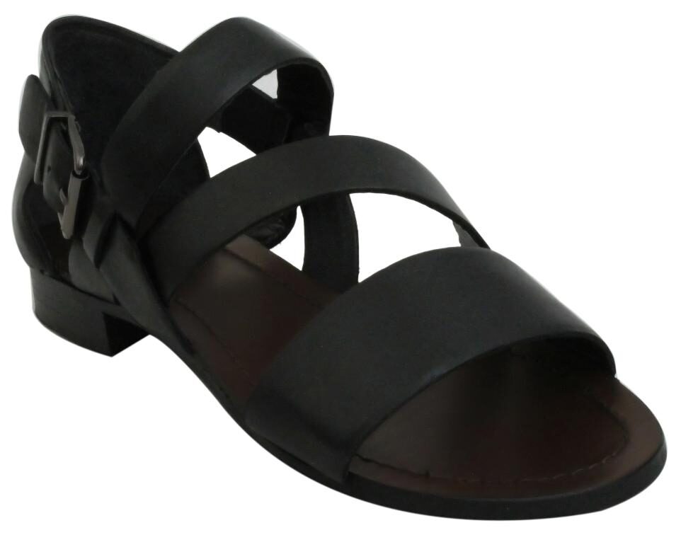 

Salt N Pepper Arine Black Real Leather Women Casual Sandal
