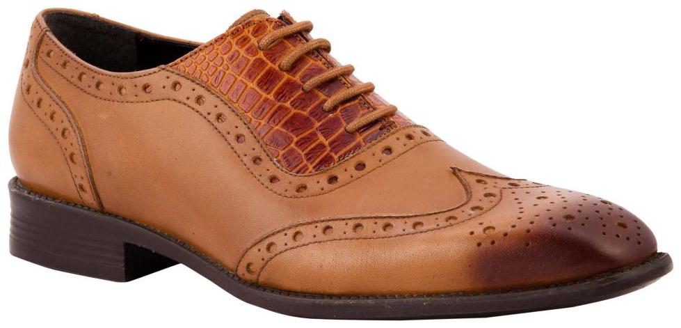 

Salt n Pepper Men 16 439 Tan Formal Shoes