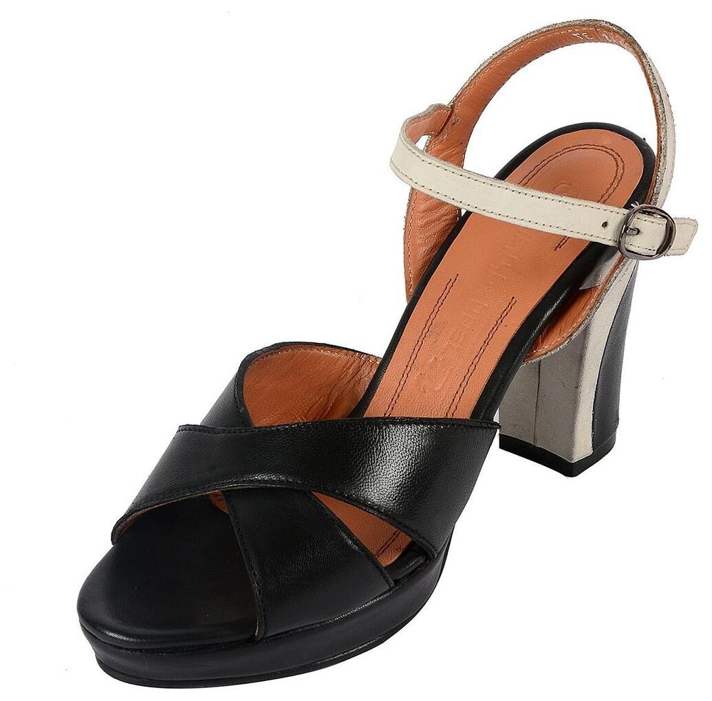

Salt n Pepper Women Black Heeled Sandals