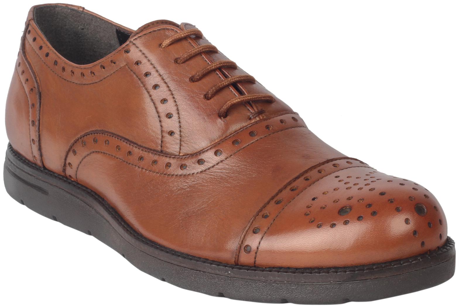 

Salt n Pepper Men 16 434 Tan Formal Shoes