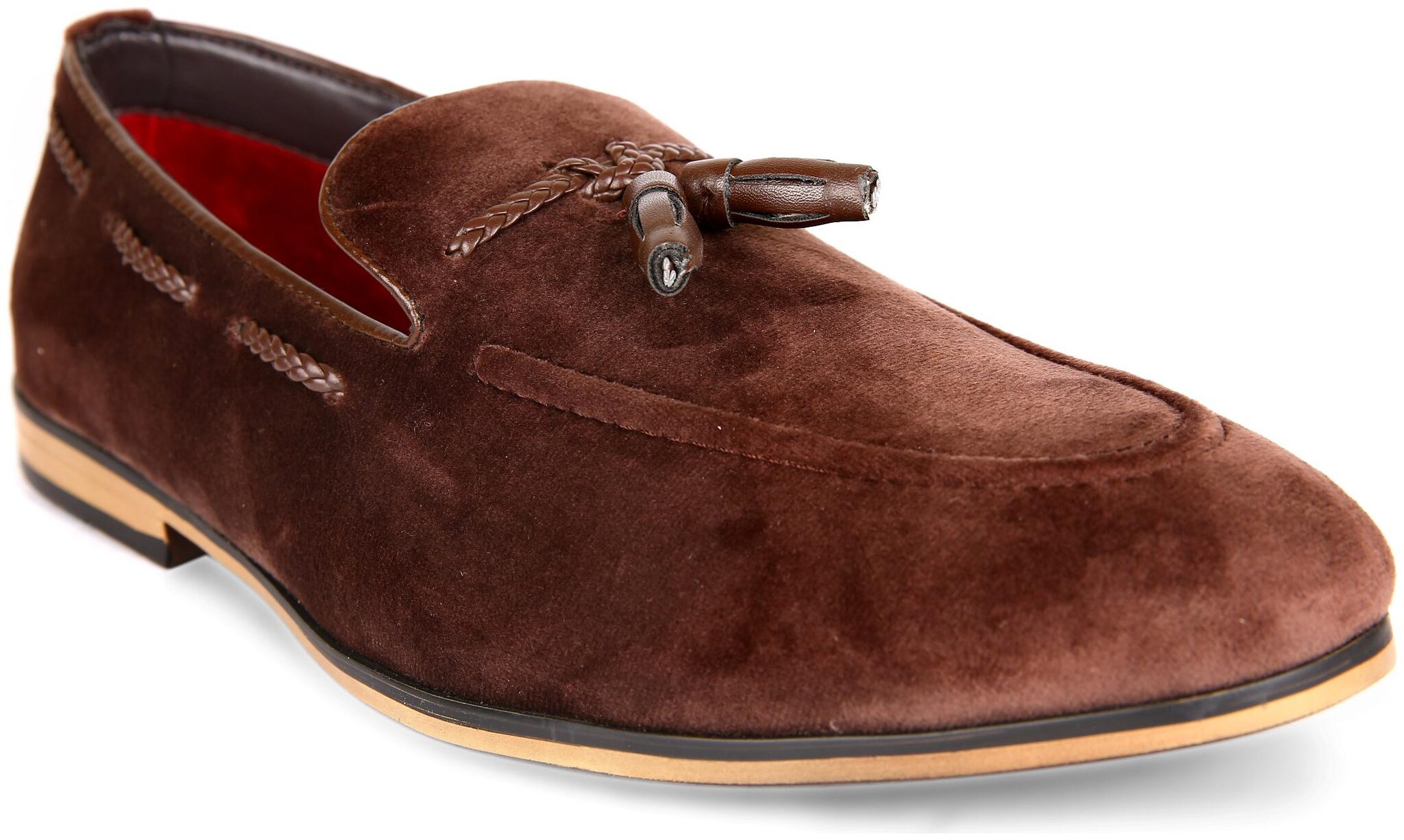 

San Frissco Men Brown Loafers - EC 10138 VELVET BROWN