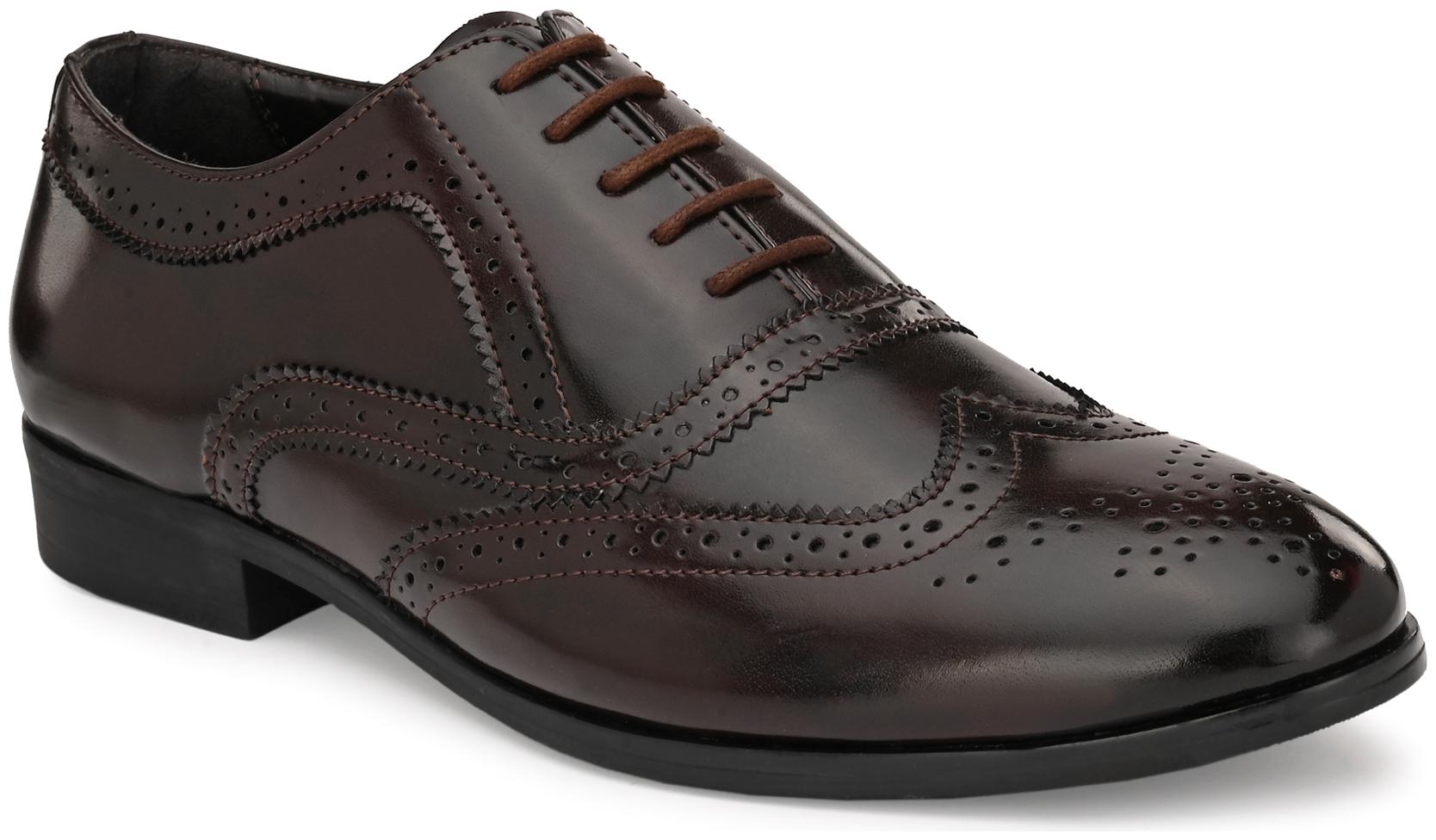 

San Frissco Men Brown Brogues Formal Shoes - EC 11732 BROWN LONDON FM