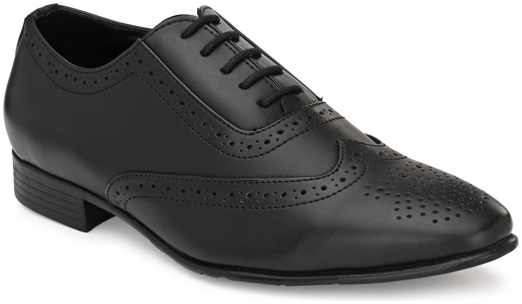 

San Frissco Men Black Brogues Formal Shoes - EC 6111 BLACK SPAIN BLACK