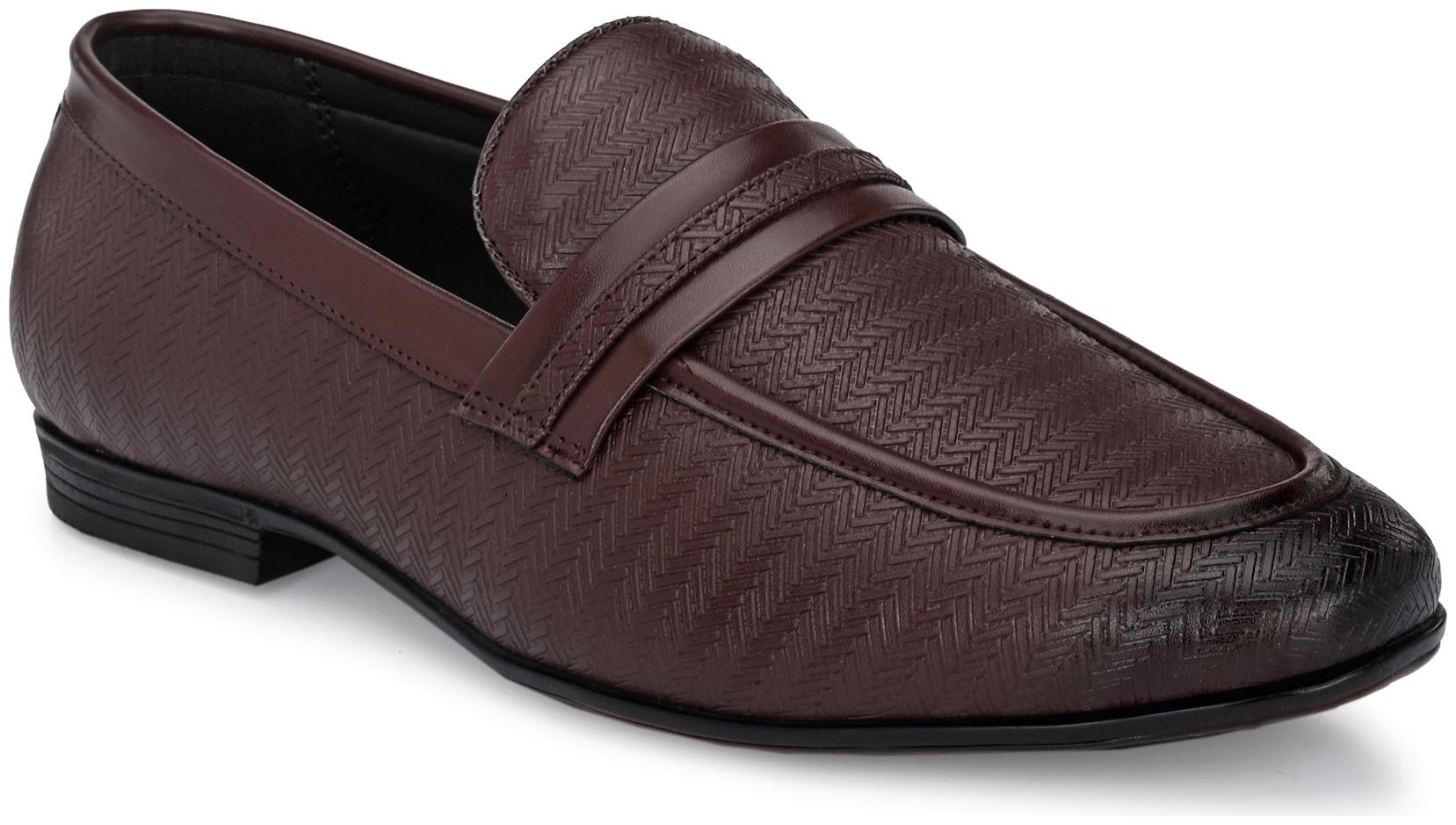

San Frissco Men Brown Slip-On Formal Shoes - EC 51110 BROWN