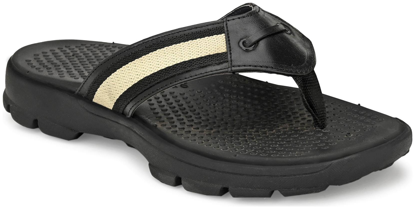

San Frissco Men Black Flip-Flops - 1 Pair