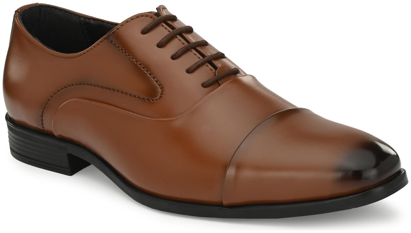 

San Frissco Men Tan Oxford Formal Shoes - EC 9247 PATINA TAN