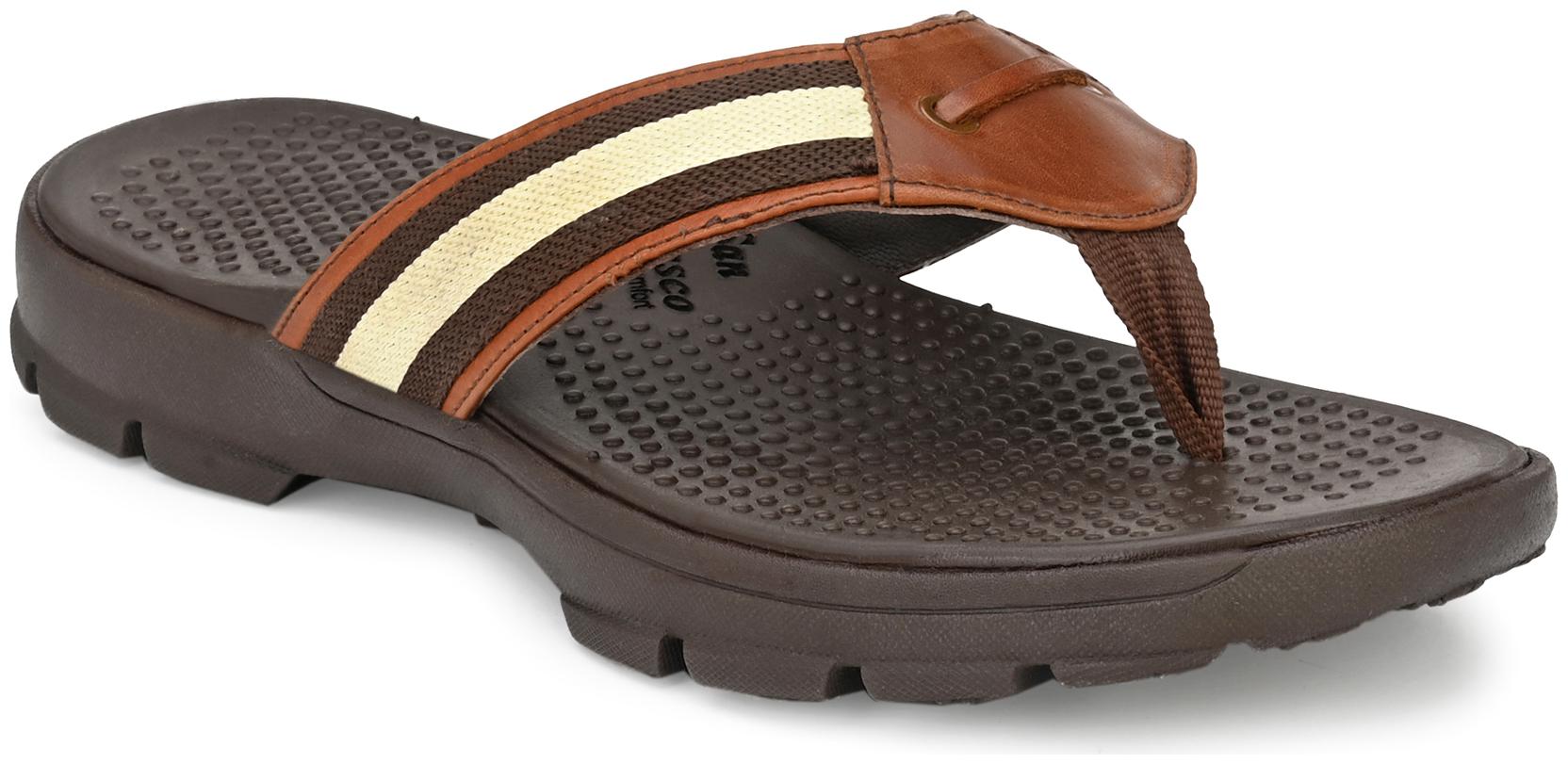 

San Frissco Men Tan Indoor Slippers - 1 Pair