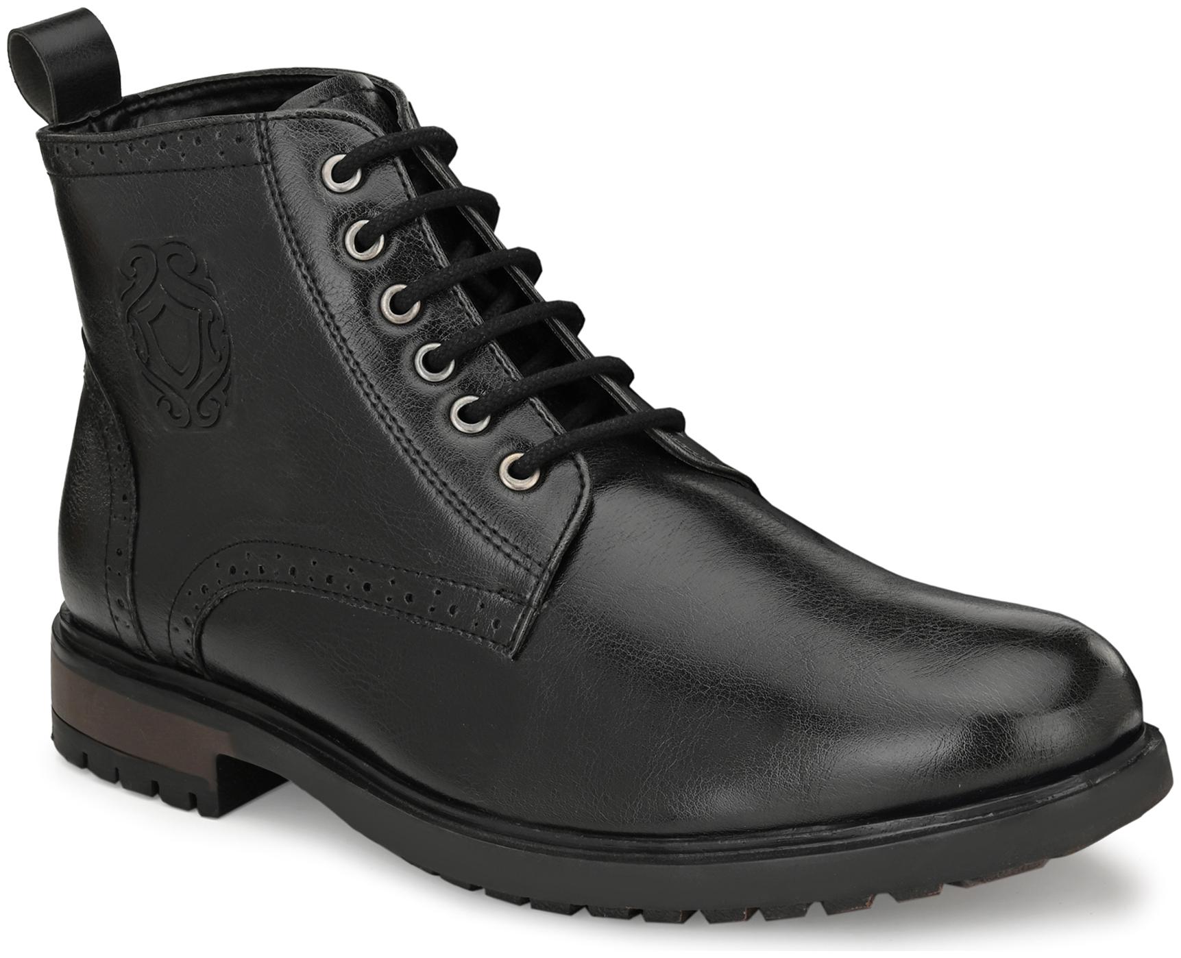 

San Frissco Men Black Ankle Boots - EC 6670 BLACK
